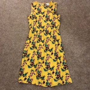 Yellow floral dress NWT